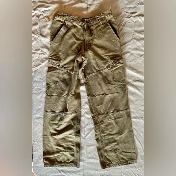 Prana Cargo Pants, Size 30, Tan Color, 2 Thigh Pockets - Picture 1 of 9